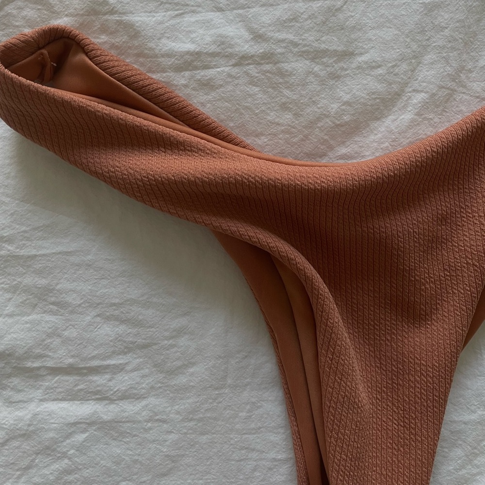 Zaful Bandeau Ribbed Bikini - Picture 4 of 6